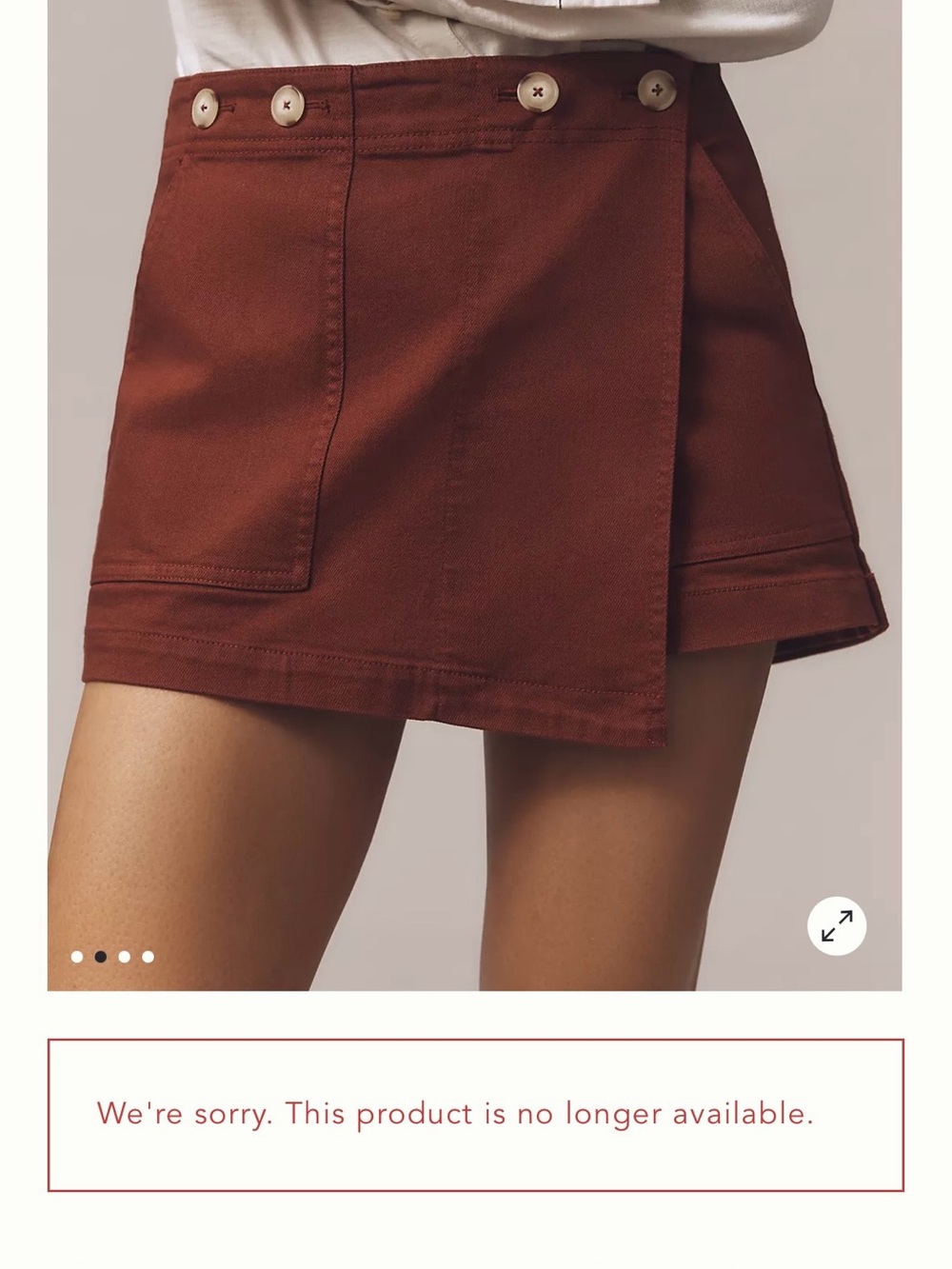 Anthropologie The Kit High-Rise Utility Skort by Pilcro